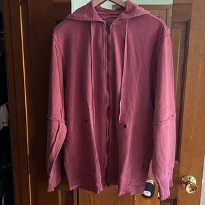 XCVI Red Textured Sweatshirt
